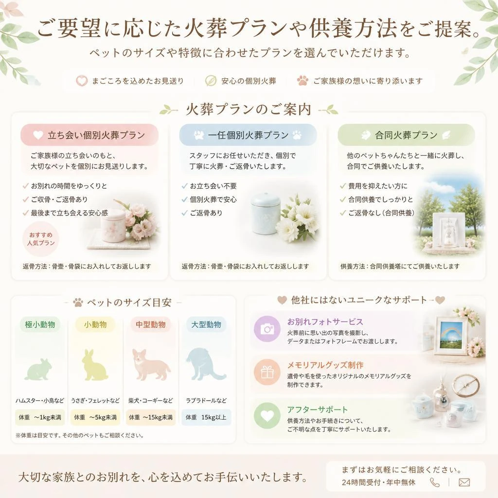 多様なプランのご紹介
