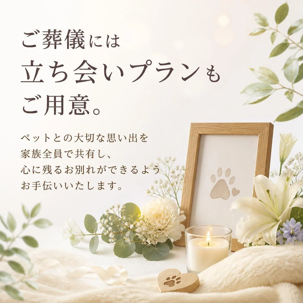 家族全員でのお別れをサポート
