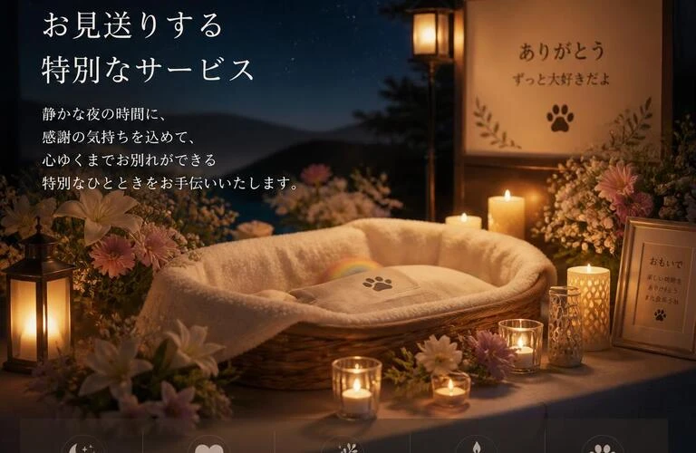 【橿原市】ご家族が揃う夜間に愛するペットをお見送りする特別なペット葬儀サービス