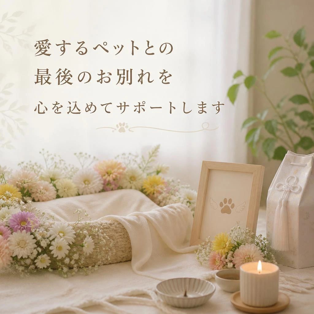愛するペットとの最後のお別れを心を込めてサポートします