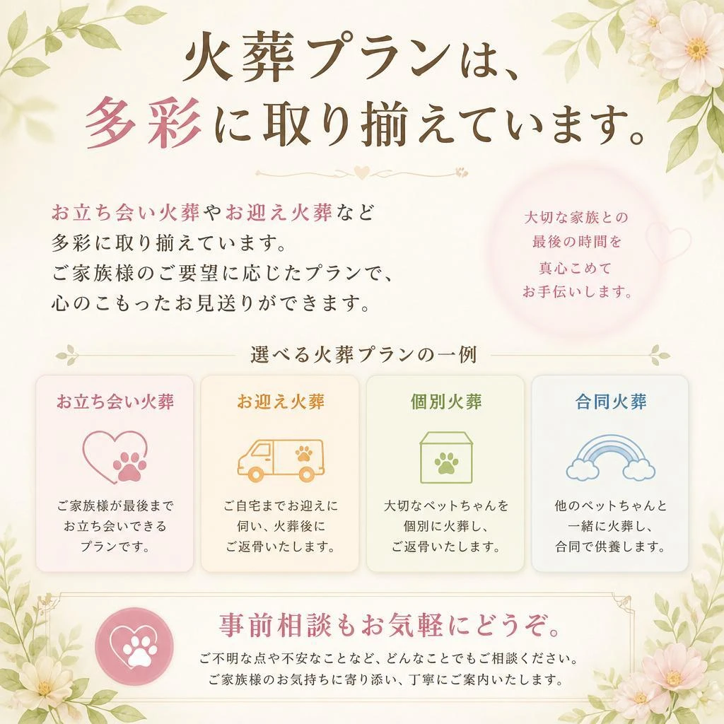 多様なプランでご対応