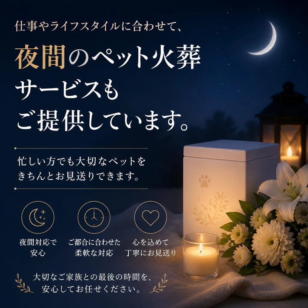 夜間にも対応可能