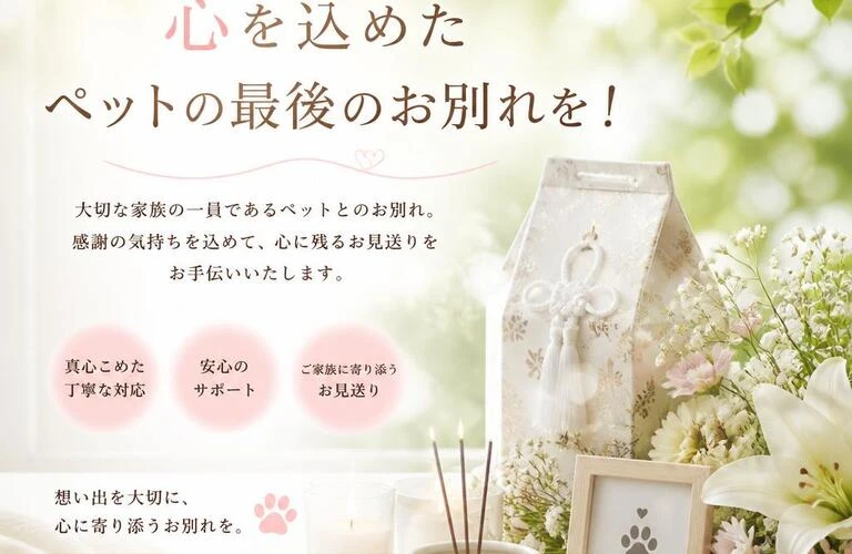 田原本町で心を込めたペットの最後のお別れを