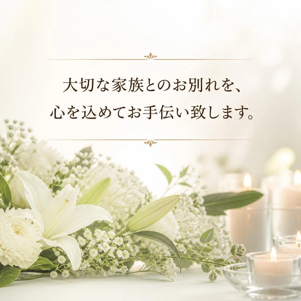 大切な家族とのお別れを、心を込めてお手伝い致します。
