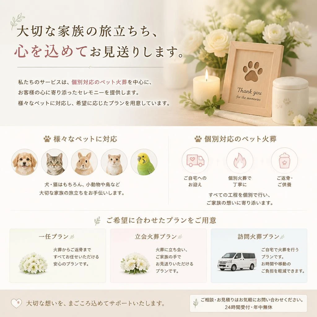 「天国への扉」のサービス内容