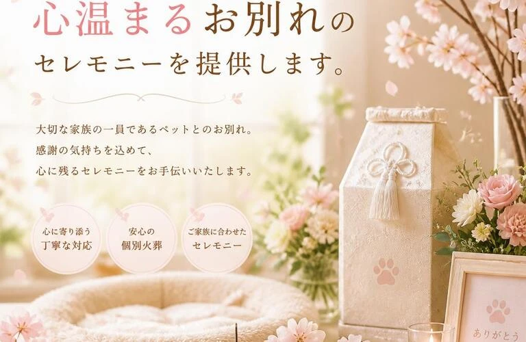 桜井市でペットに寄り添う心温まるお別れのセレモニーをご提供する
