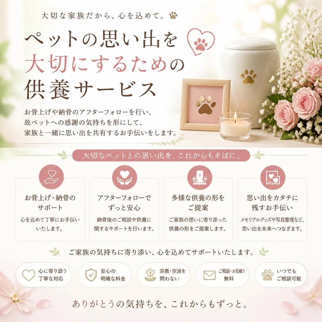 思い出を残すための供養サービス