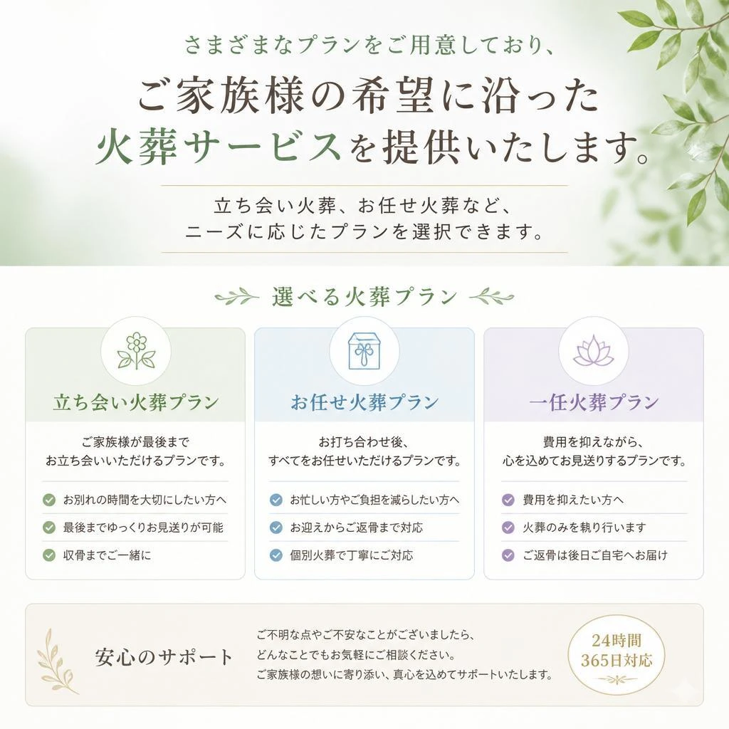 心を込めたご葬儀プラン