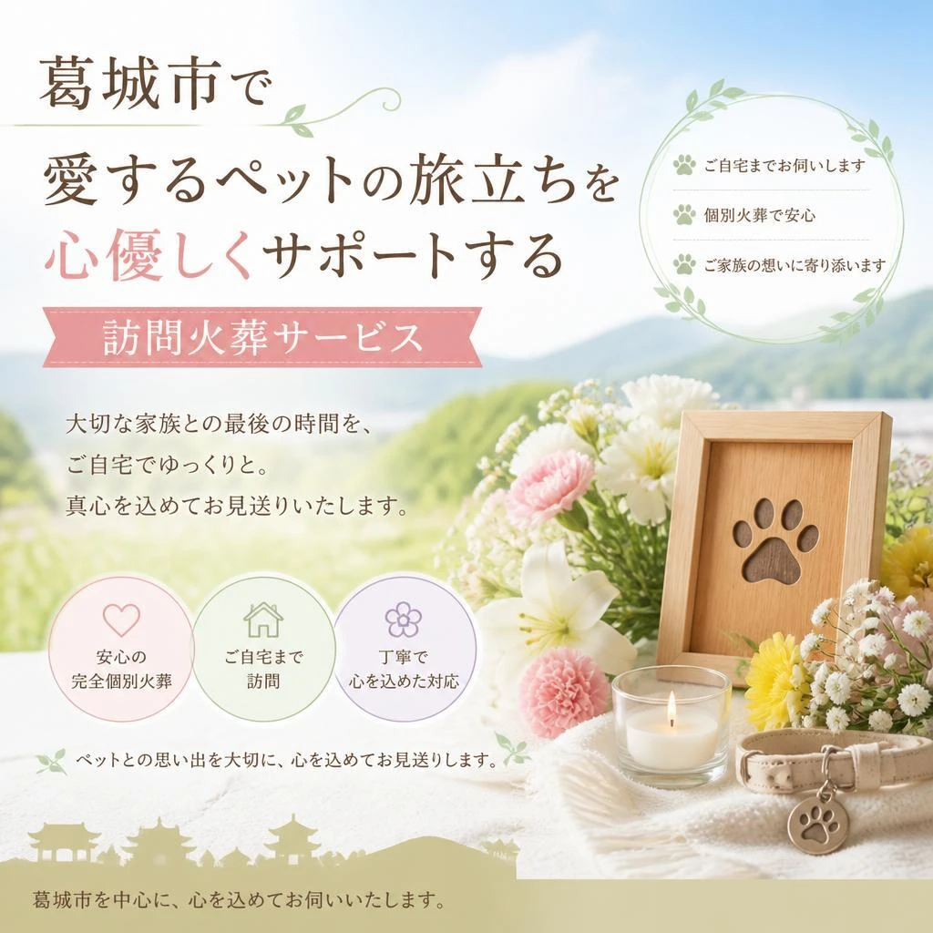 葛城市の訪問ペット火葬　愛するペットの旅立ちを心優しくサポートする訪問火葬サービス