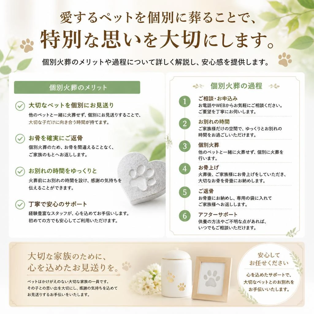 個別火葬の安心