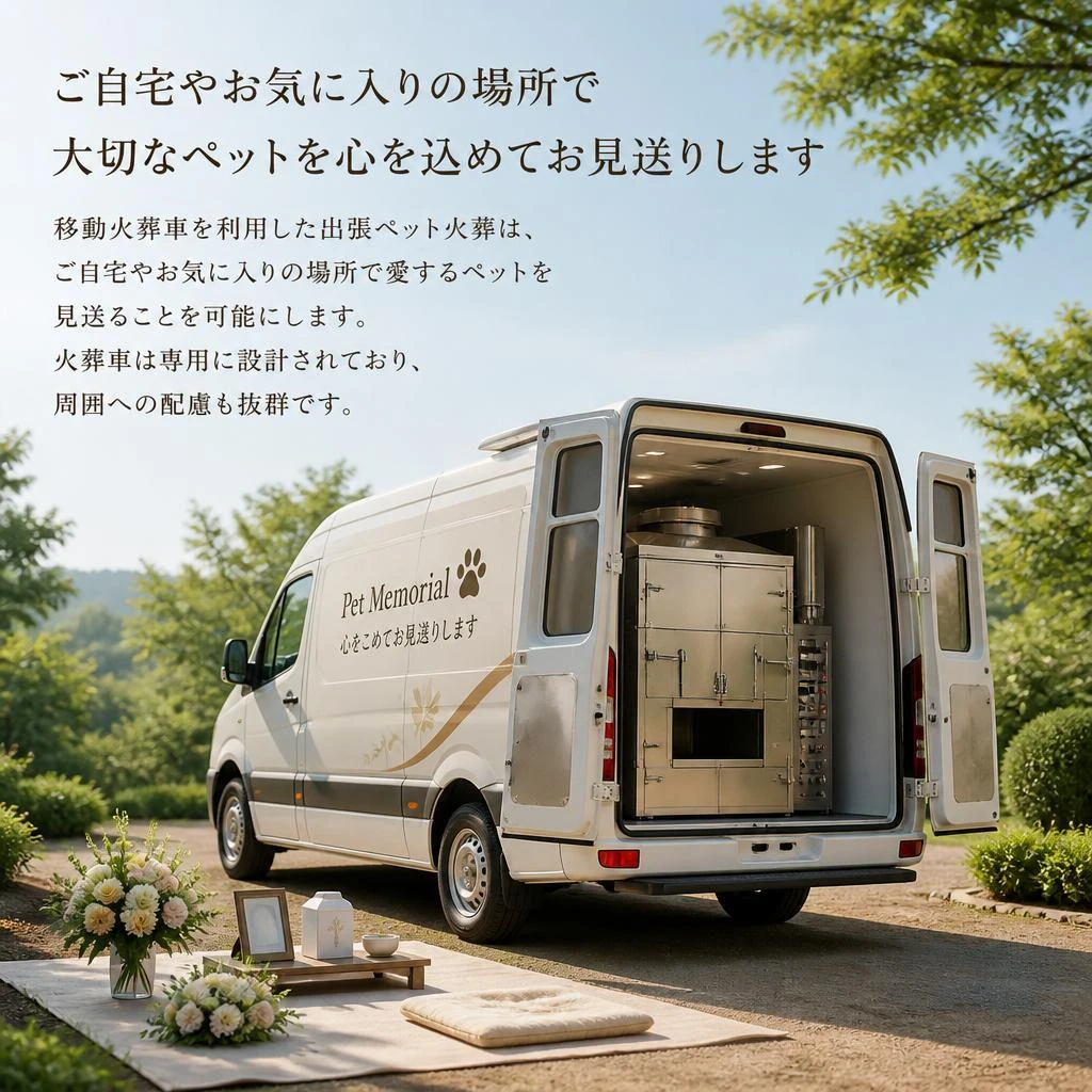 出張ペット火葬サービスの特徴