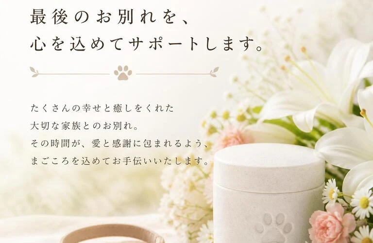 奈良　川西町のペット葬儀　最後のお別れを心を込めてサポートします