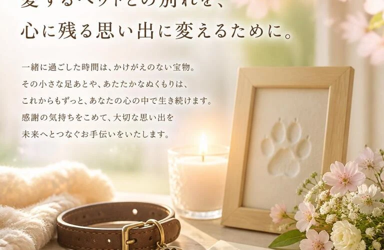 田原本町のペット火葬　ペットとの別れをやさしい思い出に変えるために
