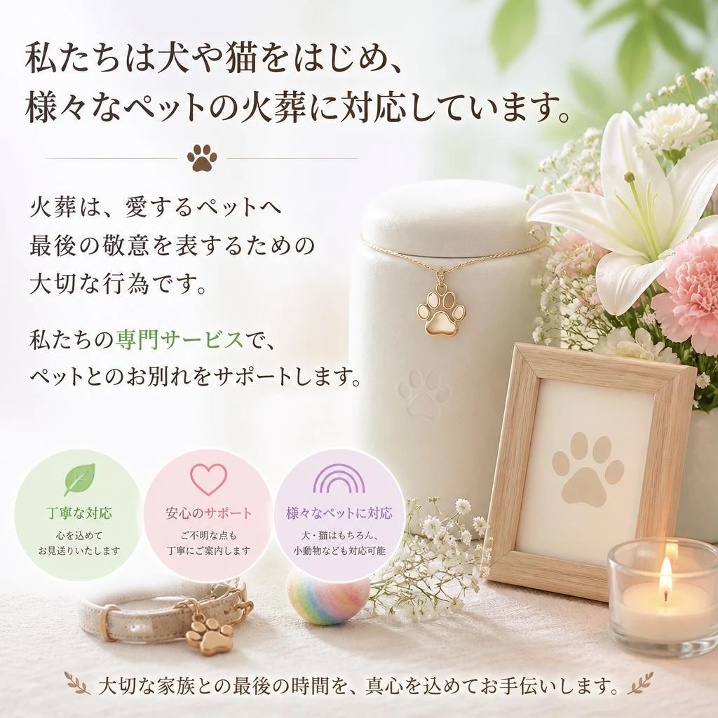 犬・猫の火葬を専門に