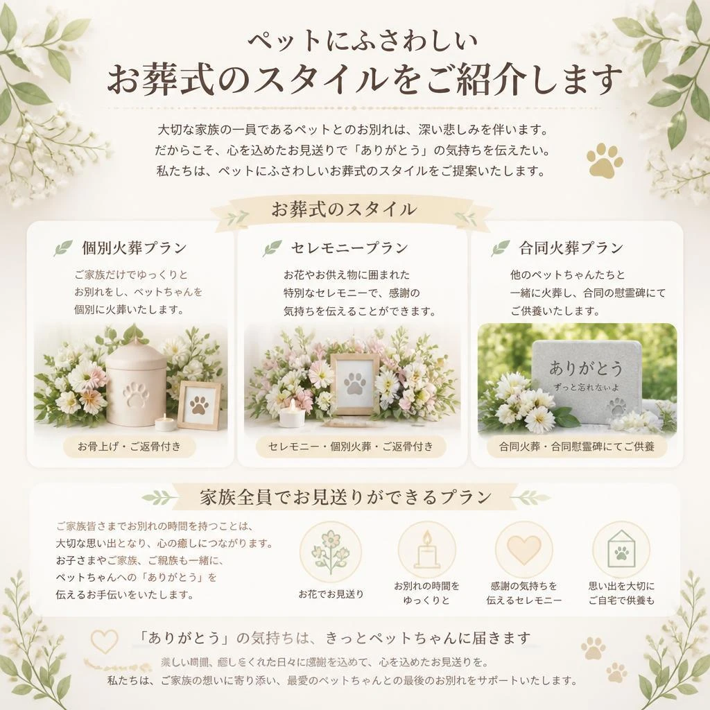 心温まるお葬式のセレモニー