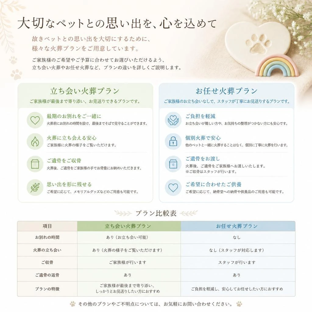 お別れの形と多様なプランのご紹介