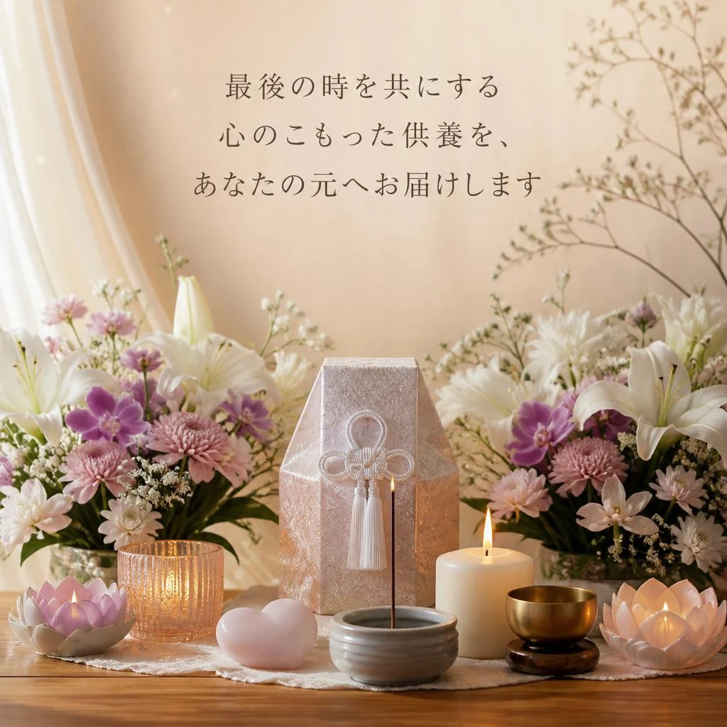 最後の時を共にする心のこもった供養を、あなたの元へお届けします
