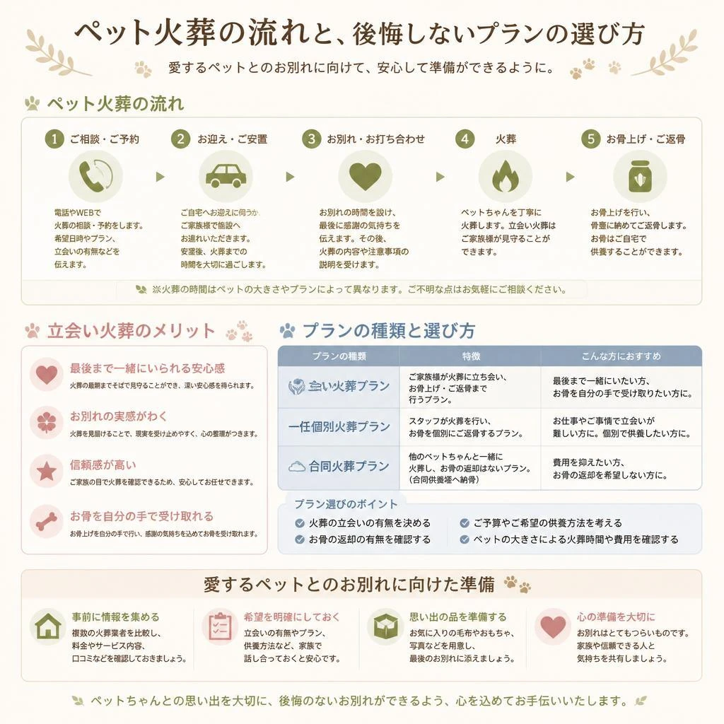 お別れのプロセスについて