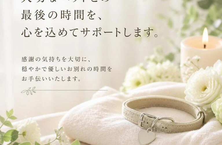 大和郡山市のペット火葬　この子のためにお別れの大切な時間を心をこめてお手伝い致します