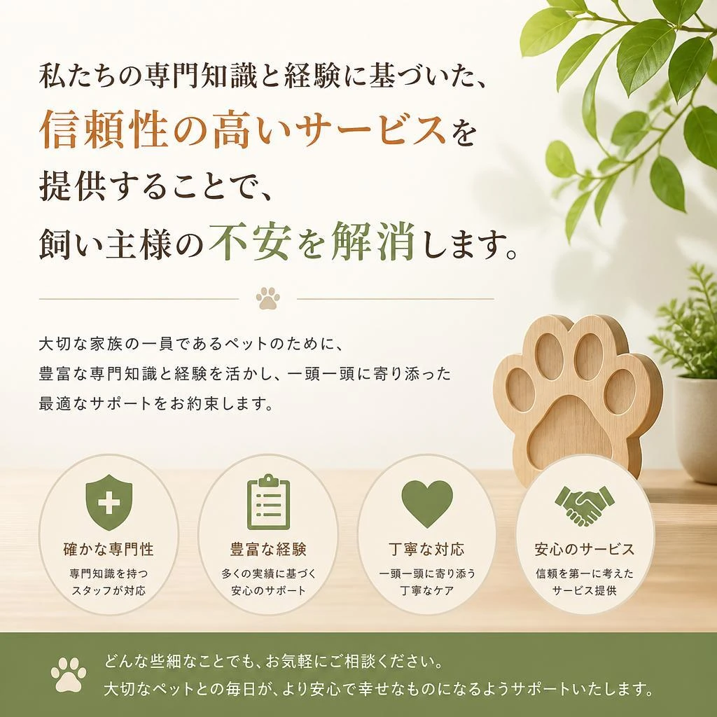 安心できるサービス