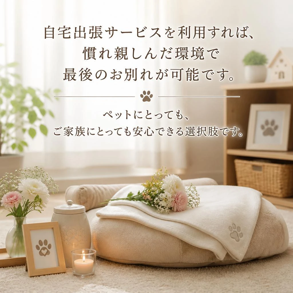 自宅出張サービスでの安心感