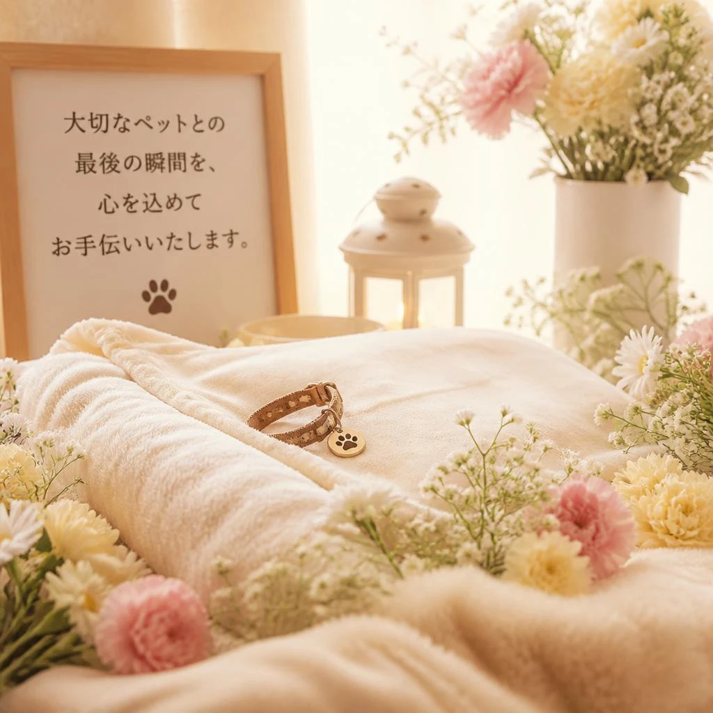 大切なペットとの最後の瞬間を、心を込めてお手伝いいたします。