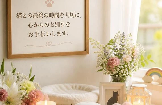 葛城市の訪問ペット火葬　わが子の旅立ちを心温まる葬儀でお手伝いいたします