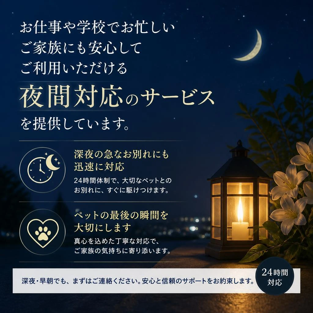 夜間対応の安心感